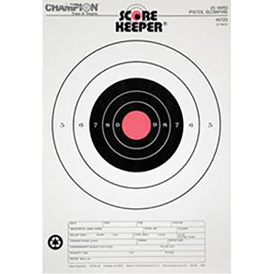 CHAMP TARGET 25YD PISTOL SLOWFIRE (12) - Hunting Accessories